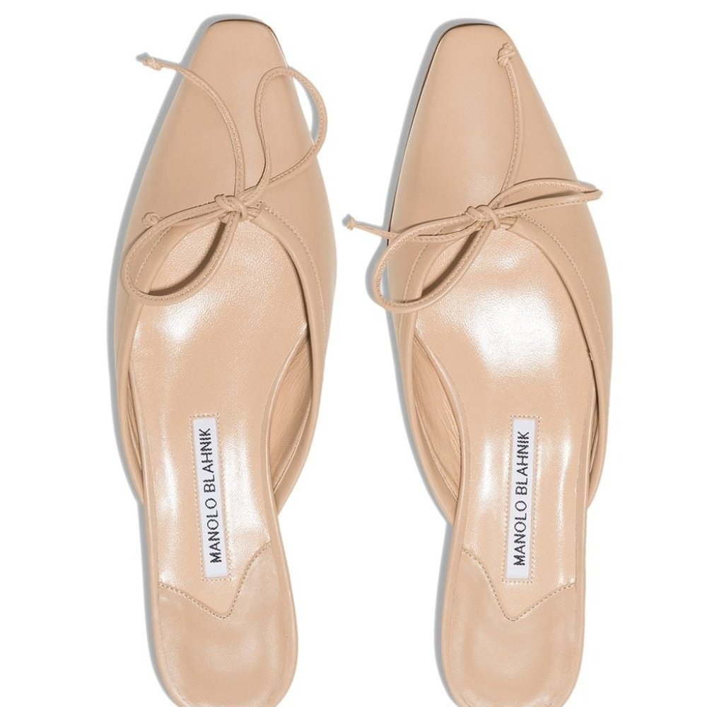 Manolo Blahnik Ballerimu pointed-toe mules
